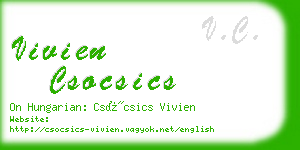 vivien csocsics business card